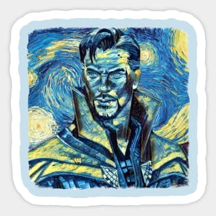 Dr Strange Van Gogh Style Sticker